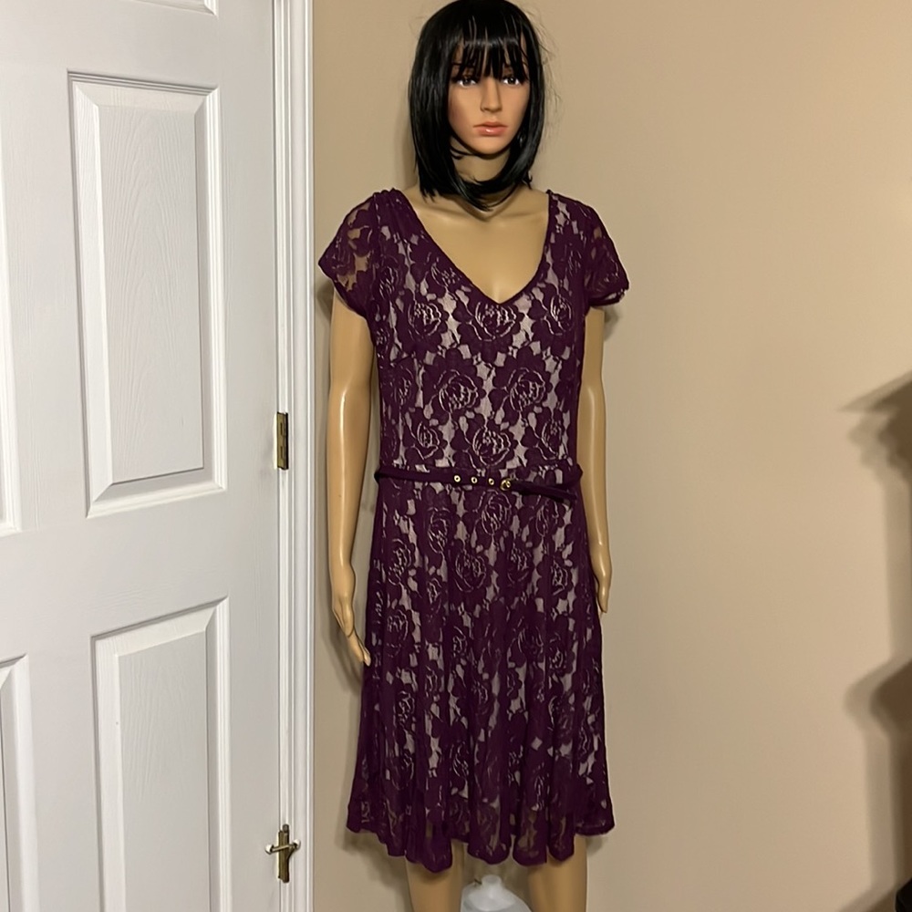 Danny And Nicole Ladies Dress Multicolor Size 16
